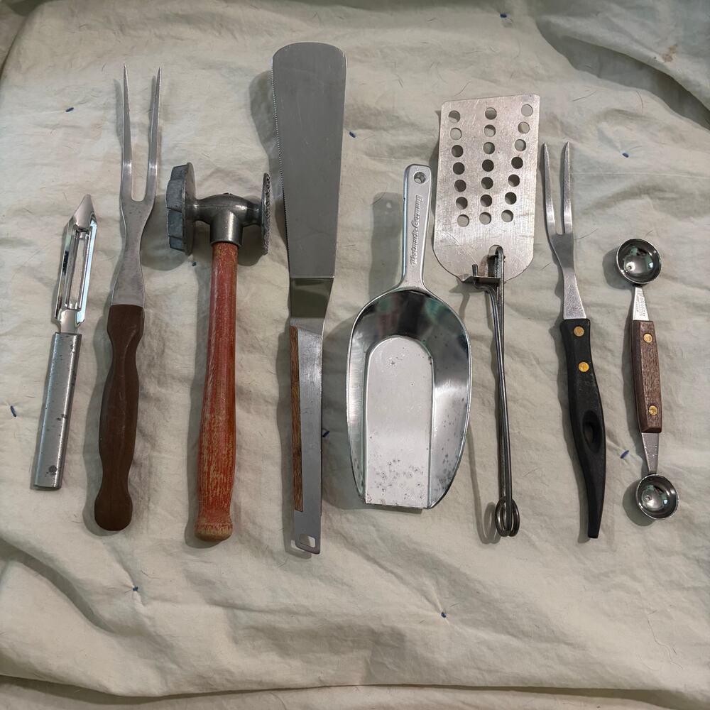 Vintage Mixed Brand Kitchen Utensil & Gadget Lot 8 Vernco Stanley Rowoco